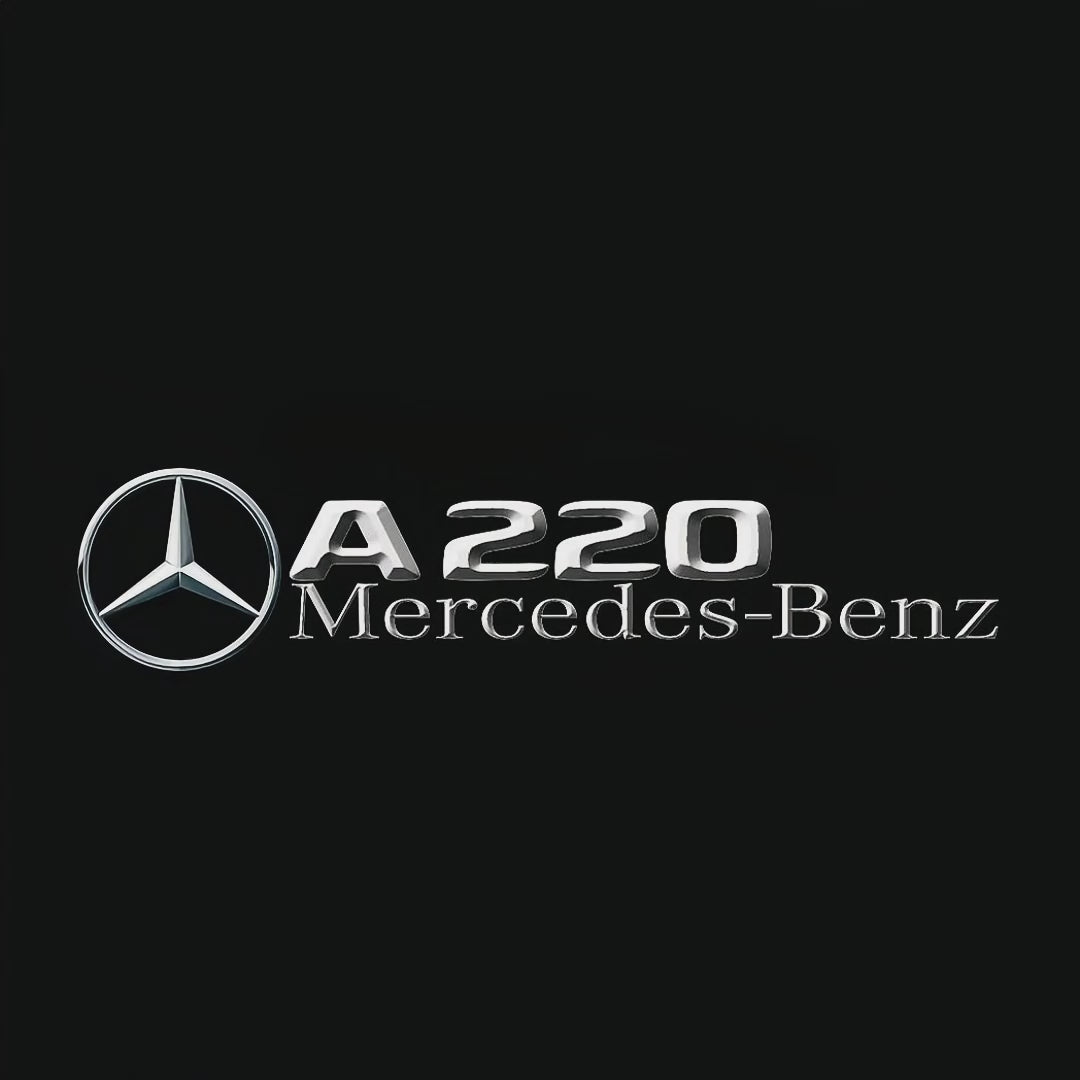 MERCEDES BENZ A220 LOGO PROJECTOT LIGHTS  (quantity 1 = 1 set /2 door lights with 2 logo films)Nr.02M026