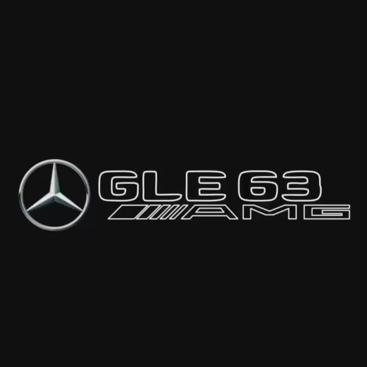 MERCEDES BENZ GLE63 AMG LOGO PROJECTOT LIGHTS  (quantity 1 = 1 set /2 door lights with 2 logo films)Nr.02M376