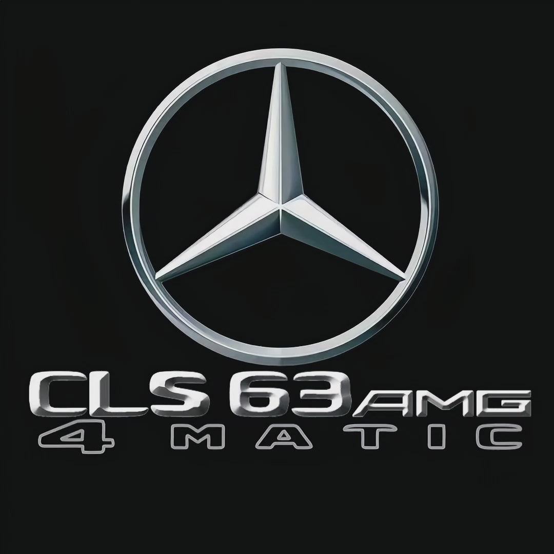 MERCEDES BENZ CLS63 AMG LOGO PROJECTOT LIGHTS  (quantity 1 = 1 set /2 door lights with 2 logo films)Nr.02M279