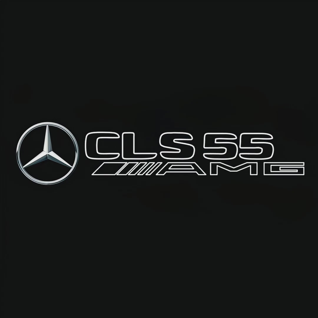 MERCEDES BENZ CLS55 AMG LOGO PROJECTOT LIGHTS  (quantity 1 = 1 set /2 door lights with 2 logo films)Nr.02M286