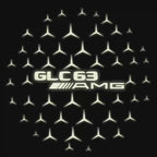 MERCEDES BENZ GLC63 AMG LOGO PROJECTOT LIGHTS  (quantity 1 = 1 set /2 door lights with 2 logo films)Nr.02M362