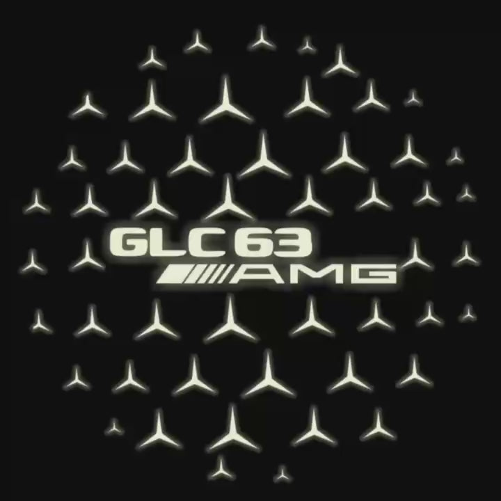 MERCEDES BENZ GLC63 AMG LOGO PROJECTOT LIGHTS  (quantity 1 = 1 set /2 door lights with 2 logo films)Nr.02M362