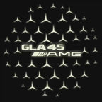 MERCEDES BENZ GLA45 AMG LOGO PROJECTOT LIGHTS  (quantity 1 = 1 set /2 door lights with 2 logo films)Nr.02M345