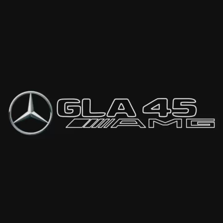 MERCEDES BENZ GLA45 AMG LOGO PROJECTOT LIGHTS  (quantity 1 = 1 set /2 door lights with 2 logo films)Nr.02M347
