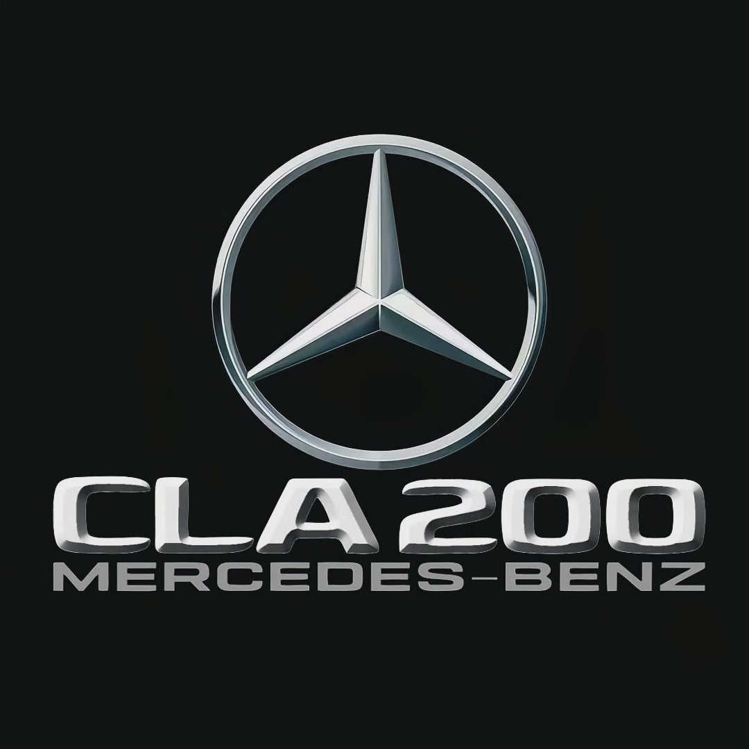 MERCEDES BENZ CLA 200 LOGO PROJECTOT LIGHTS  (quantity 1 = 1 set /2 door lights with 2 logo films)Nr.02M220