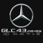 MERCEDES BENZ GLC43 AMG LOGO PROJECTOT LIGHTS  (quantity 1 = 1 set /2 door lights with 2 logo films)Nr.02M357