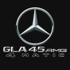 MERCEDES BENZ GLA45 AMG LOGO PROJECTOT LIGHTS  (quantity 1 = 1 set /2 door lights with 2 logo films)Nr.02M346