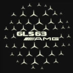 MERCEDES BENZ GLS63 AMG LOGO PROJECTOT LIGHTS  (quantity 1 = 1 set /2 door lights with 2 logo films)Nr.02M382