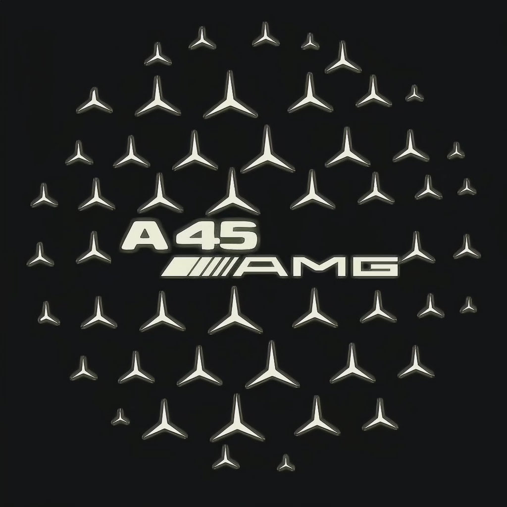 MERCEDES BENZ A45 AMG LOGO PROJECTOT LIGHTS  (quantity 1 = 1 set /2 door lights with 2 logo films)Nr.02M261