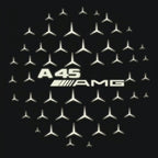 MERCEDES BENZ A45 AMG LOGO PROJECTOT LIGHTS  (quantity 1 = 1 set /2 door lights with 2 logo films)Nr.02M261