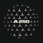 MERCEDES BENZ A250 LOGO PROJECTOT LIGHTS  (quantity 1 = 1 set /2 door lights with 2 logo films)Nr.02M029