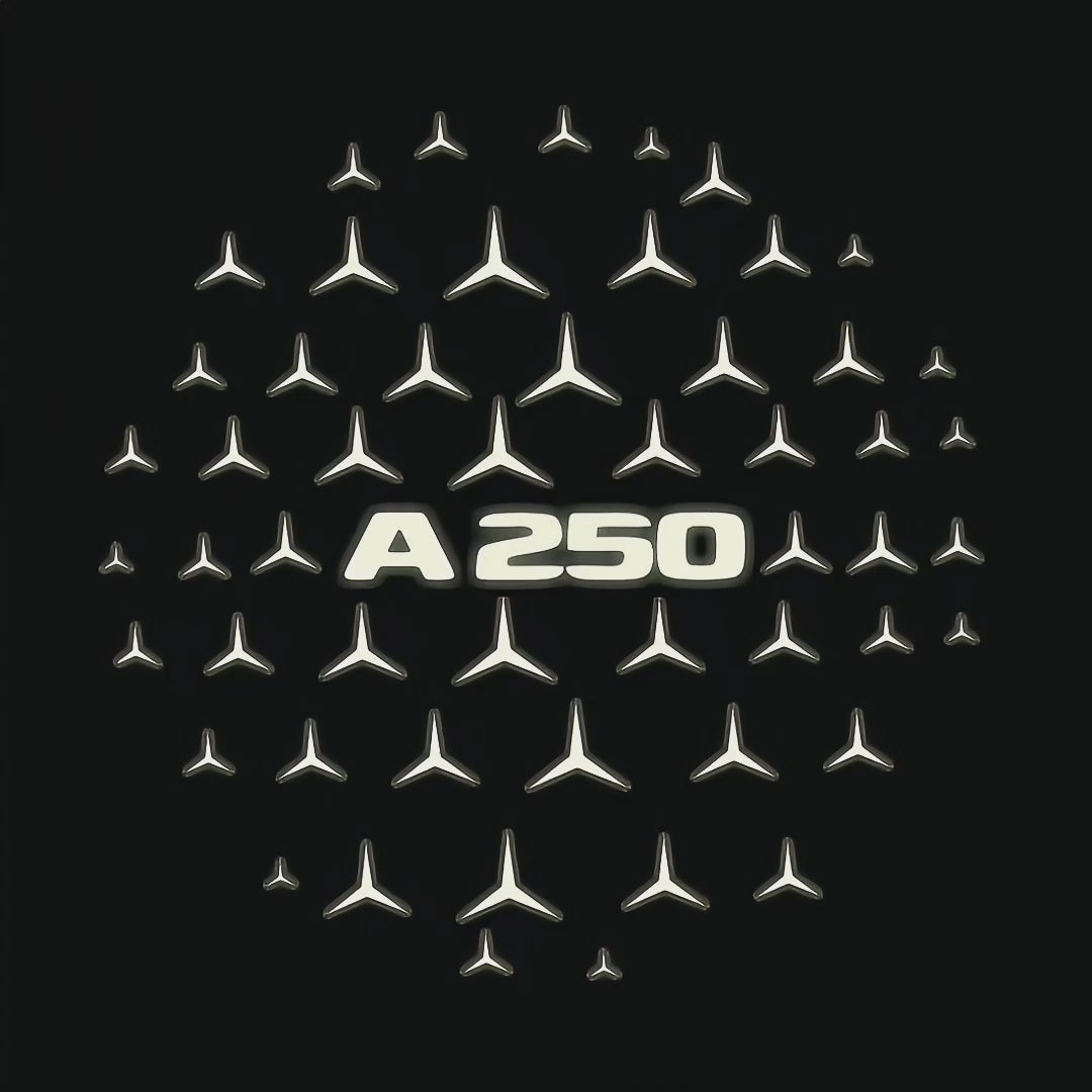 MERCEDES BENZ A250 LOGO PROJECTOT LIGHTS  (quantity 1 = 1 set /2 door lights with 2 logo films)Nr.02M029