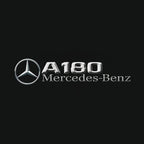 MERCEDES BENZ A180 LOGO PROJECTOT LIGHTS  (quantity 1 = 1 set /2 door lights with 2 logo films)Nr.02M030