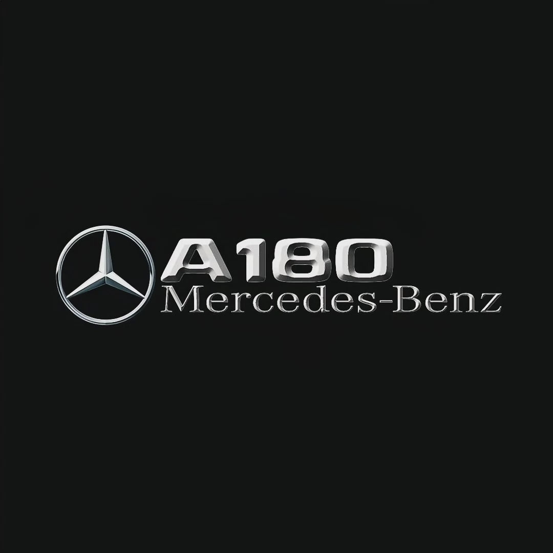 MERCEDES BENZ A180 LOGO PROJECTOT LIGHTS  (quantity 1 = 1 set /2 door lights with 2 logo films)Nr.02M030