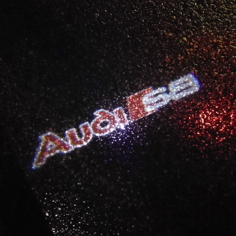 AUDI S8 LOGO PROJECTOT LIGHTS Nr.94 (quantità 1 = 2 pellicole logo /2 luci porta） 