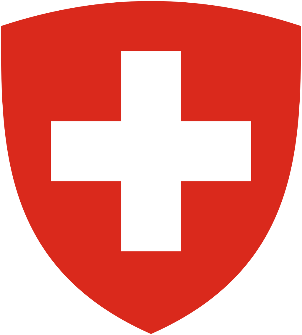 Switzerland Schweizerische National Flag  logo door lights (quantity 1 = 1 sets / 2 logo film /