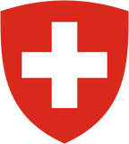 Switzerland Schweizerische National Flag  logo door lights (quantity 1 = 1 sets / 2 logo film /