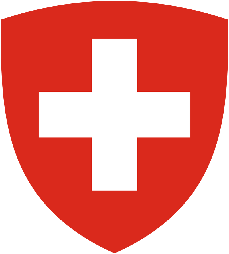 Türleuchten mit Logo der Schweizerischen Nationalflagge der Schweiz (Menge 1 = 1 Satz / 2 Logofolie / 