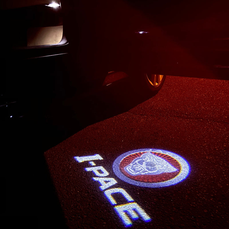 JAGUAR I PACE LOGO PROJECROTR LIGHTS Nr.124 (quantità 1 = 1 set/2 luci porta)