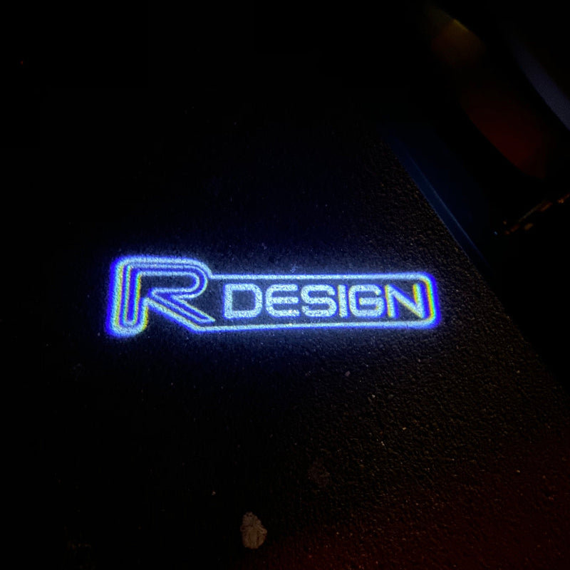 Volvo R DESIGN LOGO PROJECROTR LIGHTS Nr.53 (Menge 1 = 2 Logofolie / 2 Türleuchten)