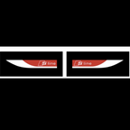 AUDI S LINE LOGO PROJECTOT LIGHTS Nr.104  (quantity 1 = 2 Logo Films /2 door lights）