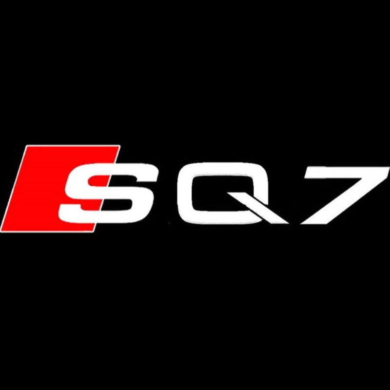 AUDI SQ7 LOGO PROJECTOT LIGHTS Nr.59 (Menge 1 = 2 Logofolien /2 Türleuchten） 