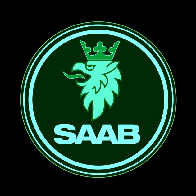 SAAB Original LOGO PROJECROTR LIGHTS Nr.25123 (Menge 1 = 1 Satz/2 Türleuchten)