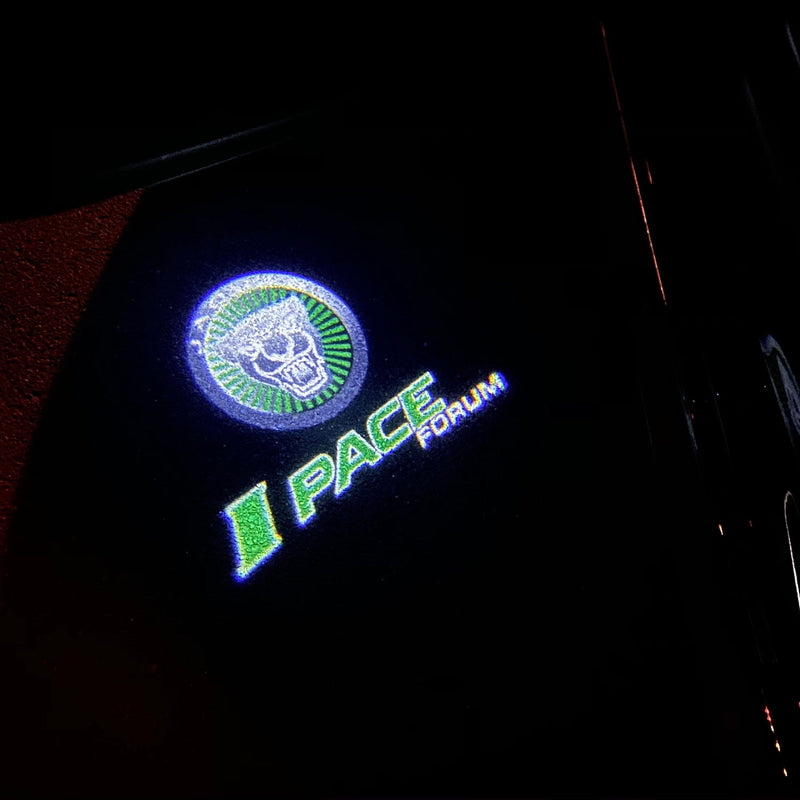 JAGUAR I PACE LOGO PROJECROTR LIGHTS Nr.123 (quantità 1 = 1 set/2 luci porta)