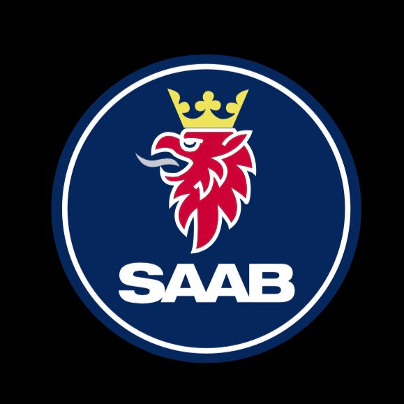 SAAB Original LOGO PROJECROTR LIGHTS Nr.2504 (Menge 1 = 1 Satz/2 Türleuchten)