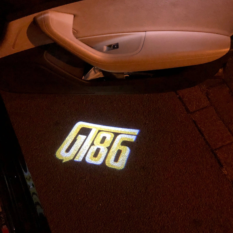 GT 86 LOGO PROJECTOT LIGHTS Nr.11 (Menge 1 = 2 Logofolien /2 Türleuchten）