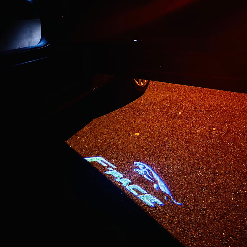 JAGUAR F PACE LOGO PROJECROTR LIGHTS Nr.129 (Menge 1 = 1 Satz/2 Türleuchten