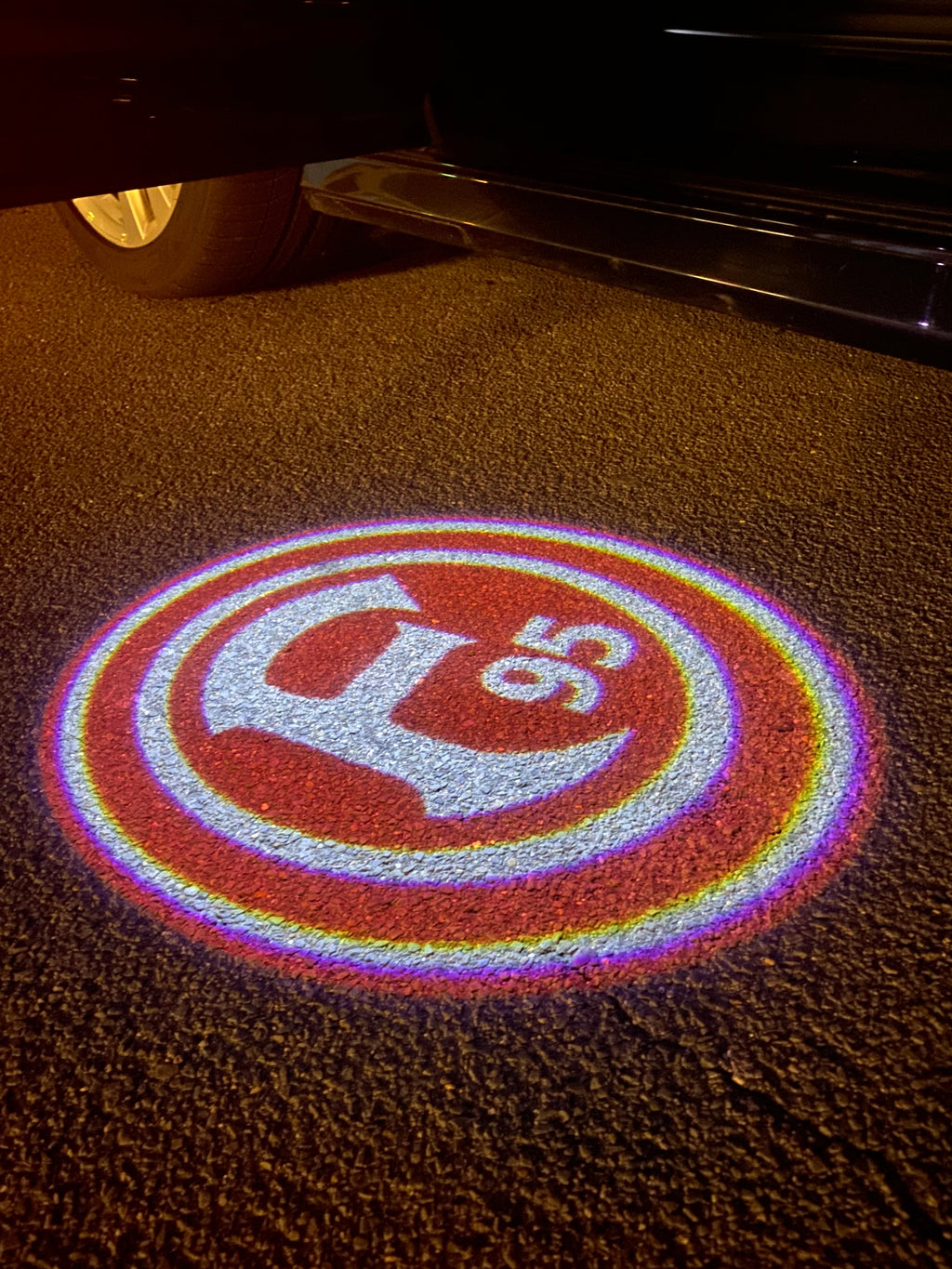 Football CLUB Logo Nr.258  (quantity 1 = 2 Logo Films /2 door lights）