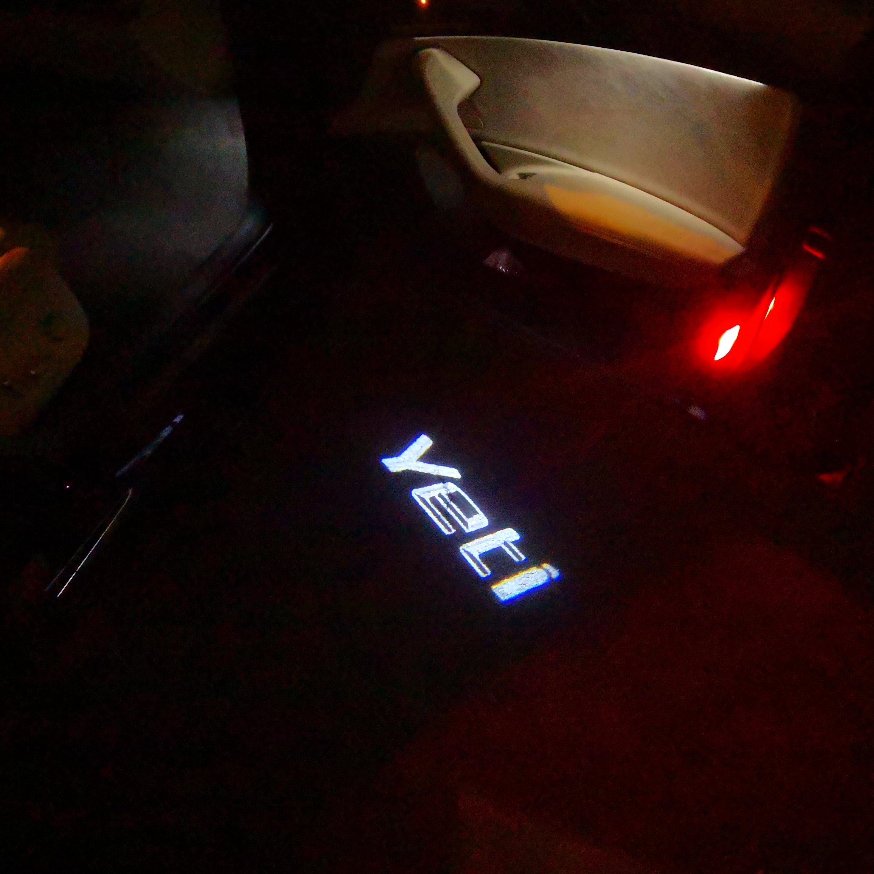 SKODA YETI LOGO PROJECTOT LIGHTS Nr.64 (quantity  1 =  2 Logo Film /  2 door lights)