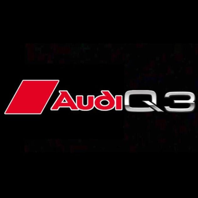 AUDI Q3 LOGO PROJECTOT LIGHTS Nr.90 (quantità 1 = 2 pellicole logo /2 luci porta） 