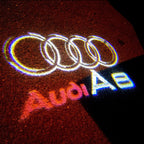 AUDI A8 LOGO PROJECTOT LIGHTS Nr.46  (quantity 1 = 2 Logo Films /2 door lights）