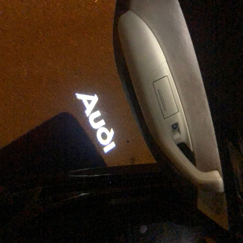 AUDI  Original LOGO PROJECROT LIGHTS Nr.005  (quantity 1 = 2 Logo Films /2 door lights）