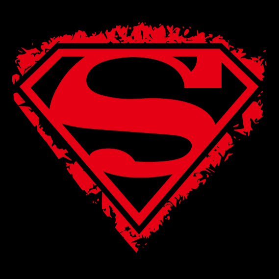 Super Man Logo Nr.216 (Menge 1 = 2 Logofolien /2 Türlichter）DC Heroes Logo 