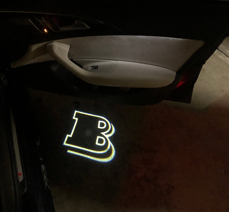 MERCEDES BENZ BRABUS LOGO PROJECTOT LIGHTS Nr.38 (quantità 1 = 1 set/2 luci porta)