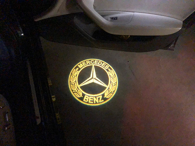 MERCEDES BENZ Original LOGO PROJECTOT LIGHTS Nr.05 (quantità 1 = 1 set/2 luci porta) 