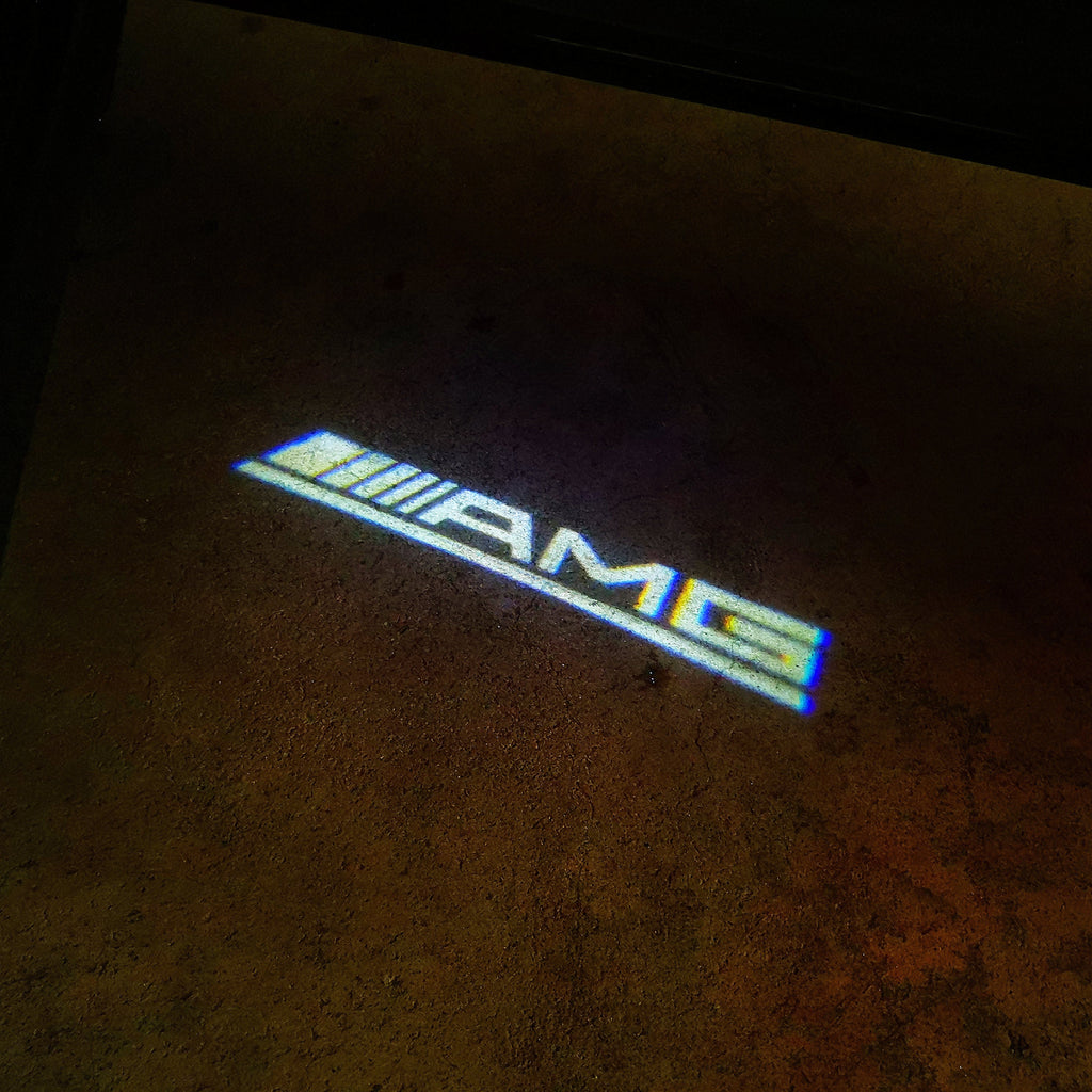 MERCEDES BENZ AMG LOGO PROJECTOT LIGHTS Nr.13 (Menge 1 = 1 Satz/2 Türleuchten)