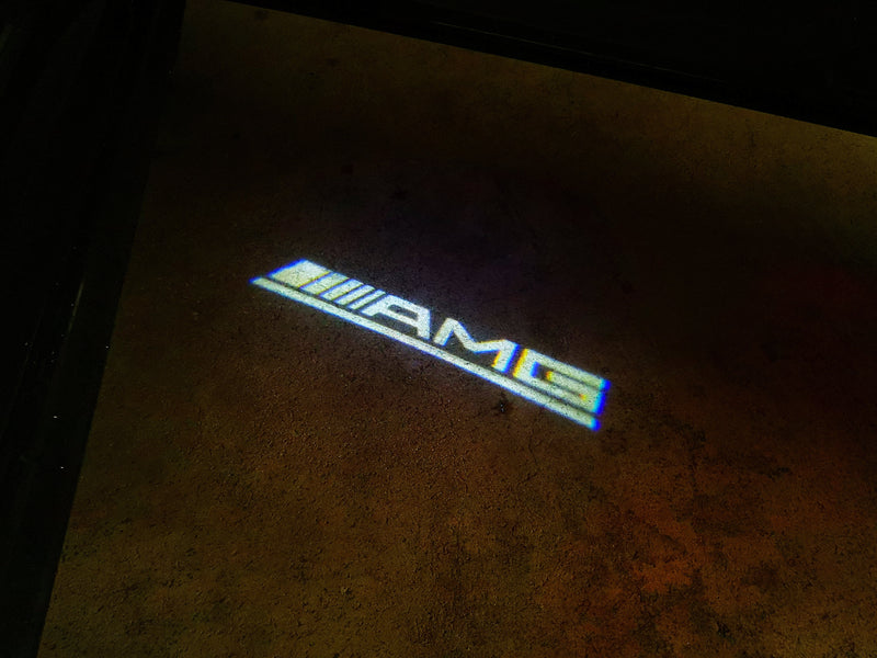 MERCEDES BENZ AMG LOGO PROJECTOT LIGHTS Nr.13 (Menge 1 = 1 Satz/2 Türleuchten)