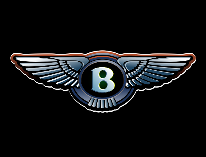 BENTLEY LOGO PROJECROTR LIGHTS Nr.01 (quantità 1 = 1 set/2 luci porta) 