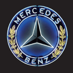 MERCEDES BENZ Original LOGO PROJECTOT LIGHTS Nr.01 (quantity 1 = 1 sets/2 door lights)