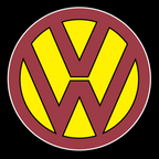 Volkswagen Door lights Original Logo  Nr. 192 (quantity 1 = 2 Logo Films /2 door lights）