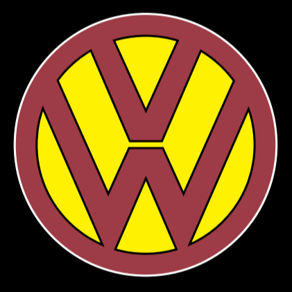 Volkswagen Luci porta Logo originale n. 192 (quantità 1 = 2 pellicole con logo/2 luci per porta）