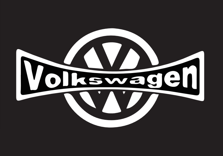 Volkswagen Luci porta Logo originale n. 11 (quantità 1 = 2 pellicole con logo/2 luci per porte）