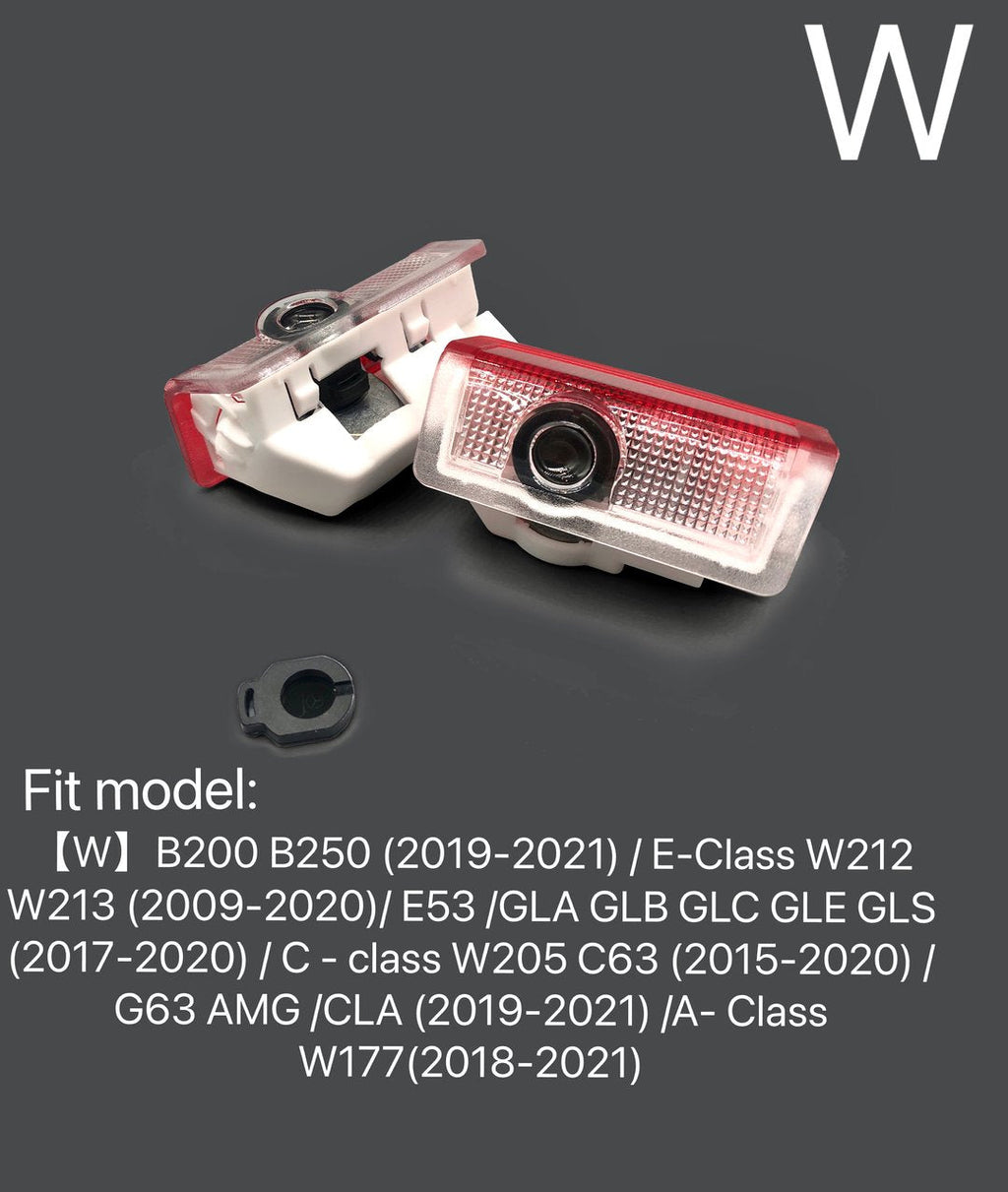 MERCEDES BENZ TURBO LOGO PROJECTOT LIGHTS Nr.25 (quantity 1 = 1 sets/2 door lights)