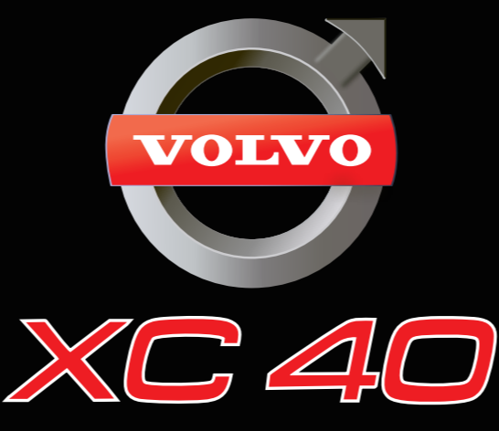 Volvo XC 40 LOGO LOGO PROJECROTR LIGHTS Nr.32 (quantità 1 = 2 Pellicola Logo / 2 luci porta) 