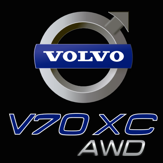 Volvo V 70 LOGO PROJECROTR LIGHTS Nr.06 (Menge 1 = 2 Logofolie / 2 Türleuchten) 