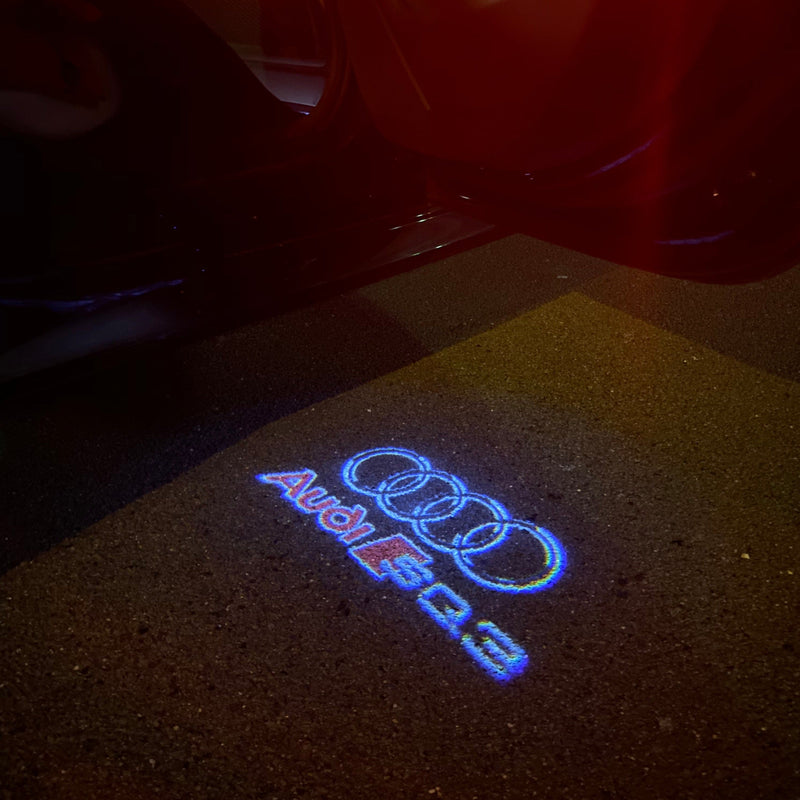 AUDI SQ3 LOGO PROJECTOT LIGHTS Nr.254 (quantità 1 = 2 pellicole logo /2 luci porta） 